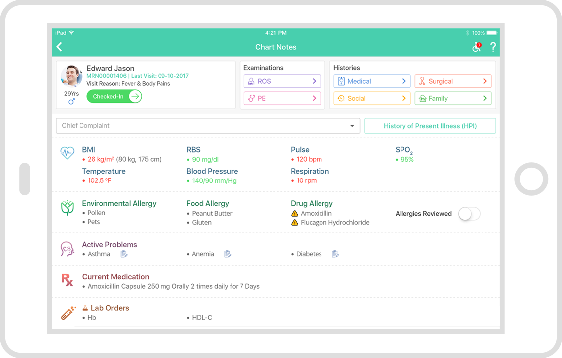 Simplified EMR Interface